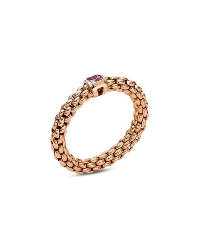 Fope Fope 18K Rose Gold Souls Pink Sapphire Flex'it Ring