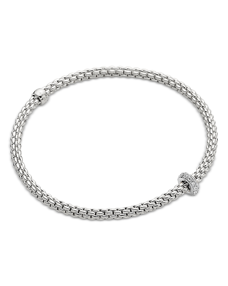 Fope Fope 18K White Gold Prima Diamond Rondelle Flex'it Bracelet