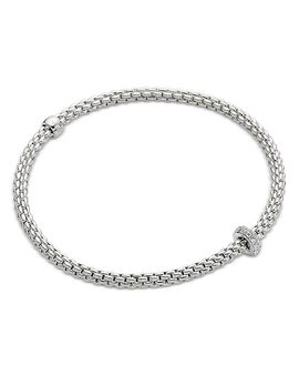 Fope Fope 18K White Gold Prima Diamond Rondelle Flex'it Bracelet