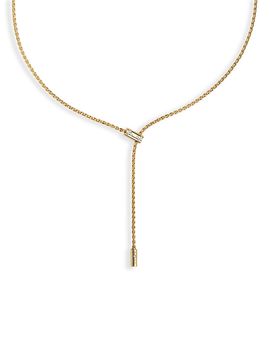 Fope Fope 18K Yellow Gold Aria Diamond Scatter Lariat Necklace, 16