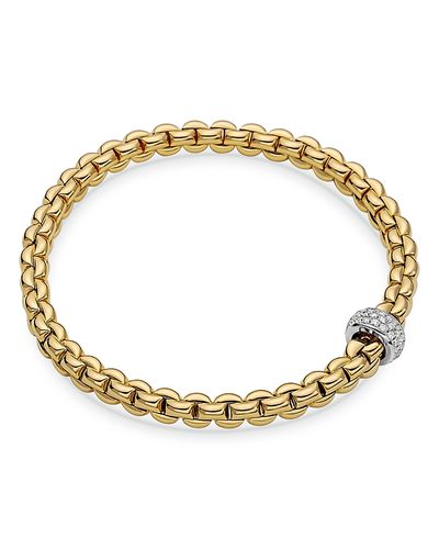 Fope Fope 18K Yellow Gold Eka Diamond Flex'it Bracelet
