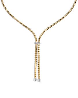Fope Fope 18K Yellow Gold Eka Diamond Lariat Necklace, 17