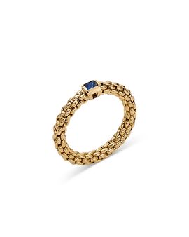 Fope Fope 18K Yellow Gold Souls Blue Sapphire Flex'it Ring