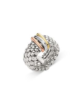 Fope Fope 18K Yellow, Rose, & White Gold Panorama Multirow Flex'it Ring