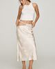 For Love & Lemons Adrift Satin Midi Skirt - 1