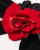 For Love & Lemons For Love & Lemons 3D floral detail hair bow in black-Red - 2