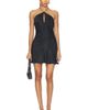For Love & Lemons For Love & Lemons Adrift Satin Halter Mini Dress - 1
