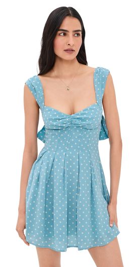 For Love & Lemons For Love & Lemons August Mini Dress Blue