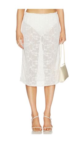 For Love & Lemons For Love & Lemons Betty Bouquet Coverup Midi Skirt