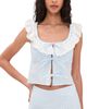 For Love & Lemons For Love & Lemons Bradford Gingham Top Blue - 1