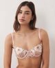 For Love & Lemons For Love & Lemons Cherub love underwire bra in pink - part of a set - 1