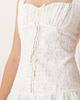 For Love & Lemons For Love & Lemons Daisy square neck lattice lace mini dress in white - 4