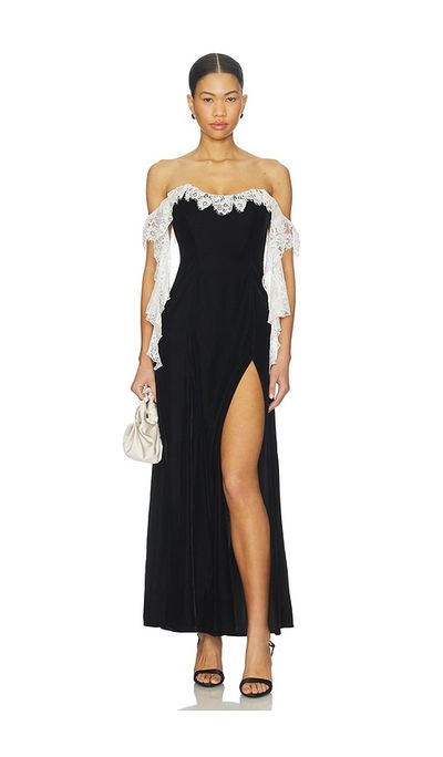 For Love & Lemons For Love & Lemons La Vie En Bow Maxi Dress