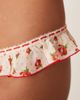 For Love & Lemons For Love & Lemons leah floral print thong in cream floral - part of a set-White - 3