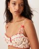 For Love & Lemons For Love & Lemons Leah underwire ruffle trim bra in cream floral - part of a set-White - 2