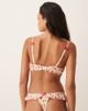 For Love & Lemons For Love & Lemons Leah underwire ruffle trim bra in cream floral - part of a set-White - 3
