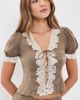 For Love & Lemons For Love & Lemons Luna Top Brown - 2