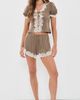 For Love & Lemons For Love & Lemons Luna Top Brown - 5