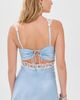 For Love & Lemons For Love & Lemons Mermaid Slip Dress Blue White - 3