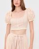 For Love & Lemons For Love & Lemons Naomi Crop Top Red - 2