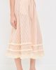 For Love & Lemons For Love & Lemons Naomi Midi Skirt Red - 4