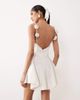 For Love & Lemons For Love & Lemons Orsa Bridal mini dress in white-Black - 1