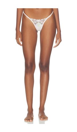 For Love & Lemons For Love & Lemons Pastel Bouquets Thong Panty