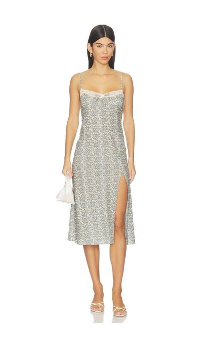For Love & Lemons For Love & Lemons Primrose Midi Slip Dress