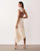 For Love & Lemons For Love & Lemons rue midi dress in soft yellow - 3