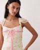 For Love & Lemons For Love & Lemons rue midi dress in soft yellow - 4