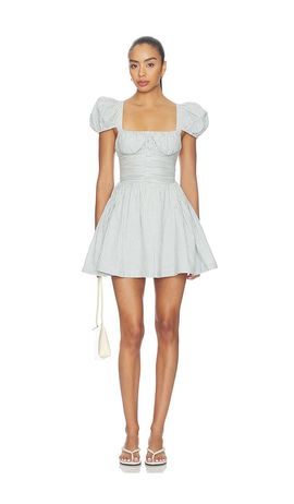 for love & lemons sora eyelet mini dress Robe Mini Sora Eyelet For Love & Lemons