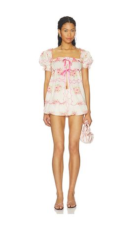 For Love & Lemons For Love & Lemons Scarlett Babydoll Set