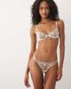 For Love & Lemons For Love & Lemons sequin seashell underwire bra in silver and white - part of a set - 3