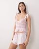 For Love & Lemons For Love & Lemons slotted hearts bustier in pink - part of a set - 4