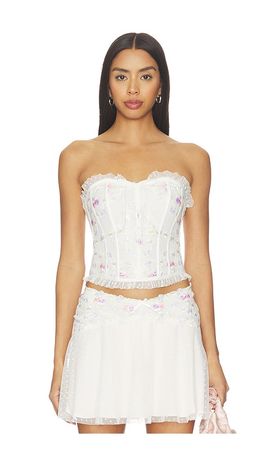 For Love & Lemons - Carla Strapless Maxi Dress