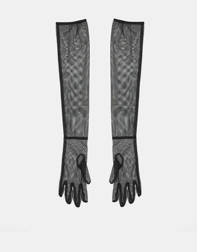 For Love & Lemons For Love & Lemons tulle opera length gloves in black