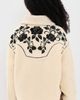 For Love & Lemons For Love & Lemons Western Floral Sherpa Sweatshirt Cream - 3