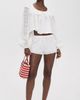 For Love & Lemons For Love & Lemons Willa Eyelet Shorts White - 5