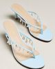 For Love & Lemons Sailor Charm Heeled Flip-Flop Sandals - 1