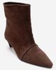 Forever & Always Shoes Forever & Always Shoes Amara Leather Kitten Heel Ankle Boot - 1