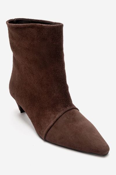 Forever & Always Shoes Forever & Always Shoes Amara Leather Kitten Heel Ankle Boot