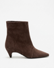 Forever & Always Shoes Forever & Always Shoes Amara Leather Kitten Heel Ankle Boot - 2
