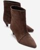 Forever & Always Shoes Forever & Always Shoes Amara Leather Kitten Heel Ankle Boot - 4