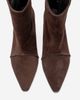 Forever & Always Shoes Forever & Always Shoes Amara Leather Kitten Heel Ankle Boot - 5