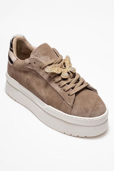 Forever & Always Shoes Forever & Always Shoes Anda Leather Buckled Sneakers