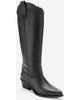 Forever & Always Shoes Forever & Always Shoes Ania Leather Block Heel Knee High Boot - 1