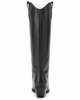 Forever & Always Shoes Forever & Always Shoes Ania Leather Block Heel Knee High Boot - 3
