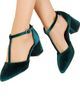 Forever & Always Shoes Forever & Always Shoes Anicette Velvet Mary Jane Heels - 5