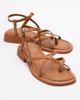 Forever & Always Shoes Forever & Always Shoes Antas Strappy Leather Flat Sandals - 1