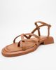 Forever & Always Shoes Forever & Always Shoes Antas Strappy Leather Flat Sandals - 3